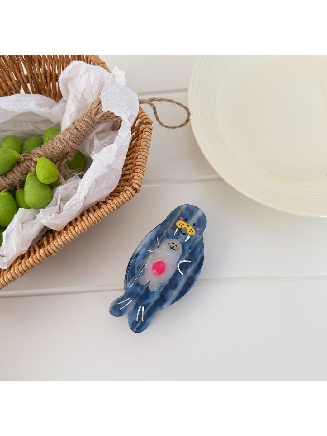 Beau - Cartoon Seal Acetate Fiber Claw Clip