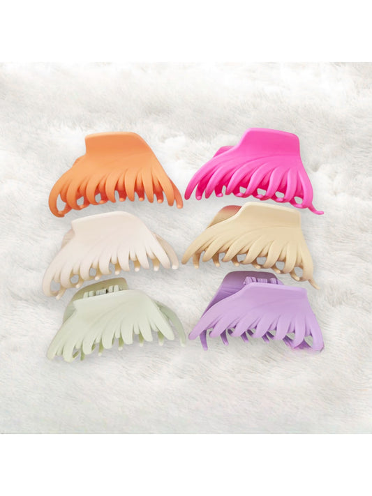 Beau - Plastic Arc Geometric Multi-Tooth Claw Clip