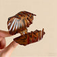 Beau - Vintage Leopard Print Shell Shaped Claw Clip