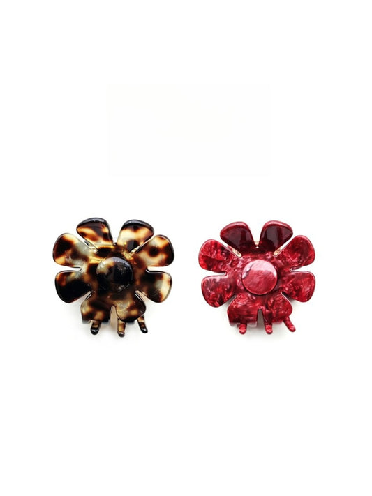 Beau - Floral Acetate Acrylic Board Claw Clip
