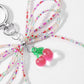 Keypus - Double Layer Beaded Bow Keychain