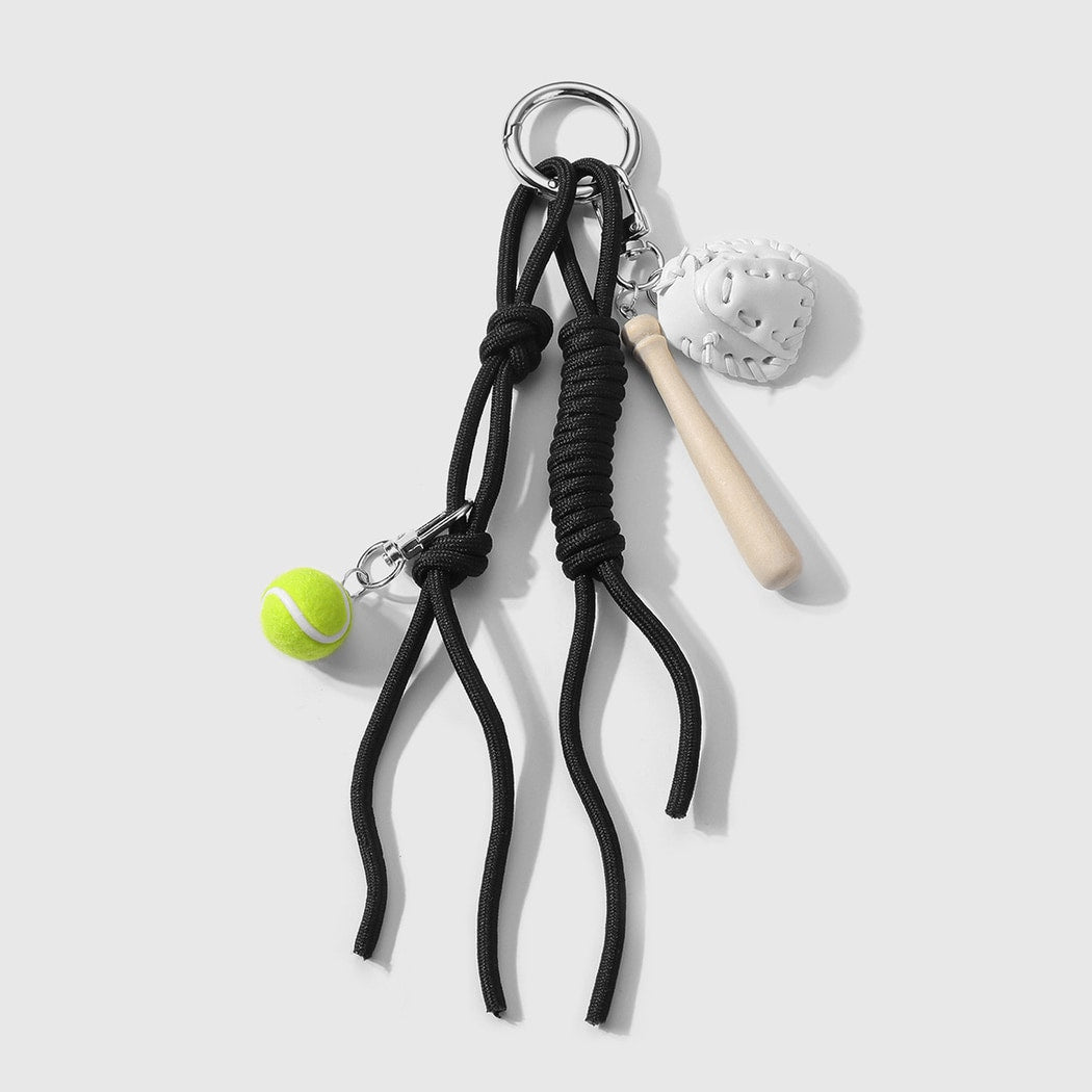 Keypus - Ball Sports Theme Woven Rope Keychain
