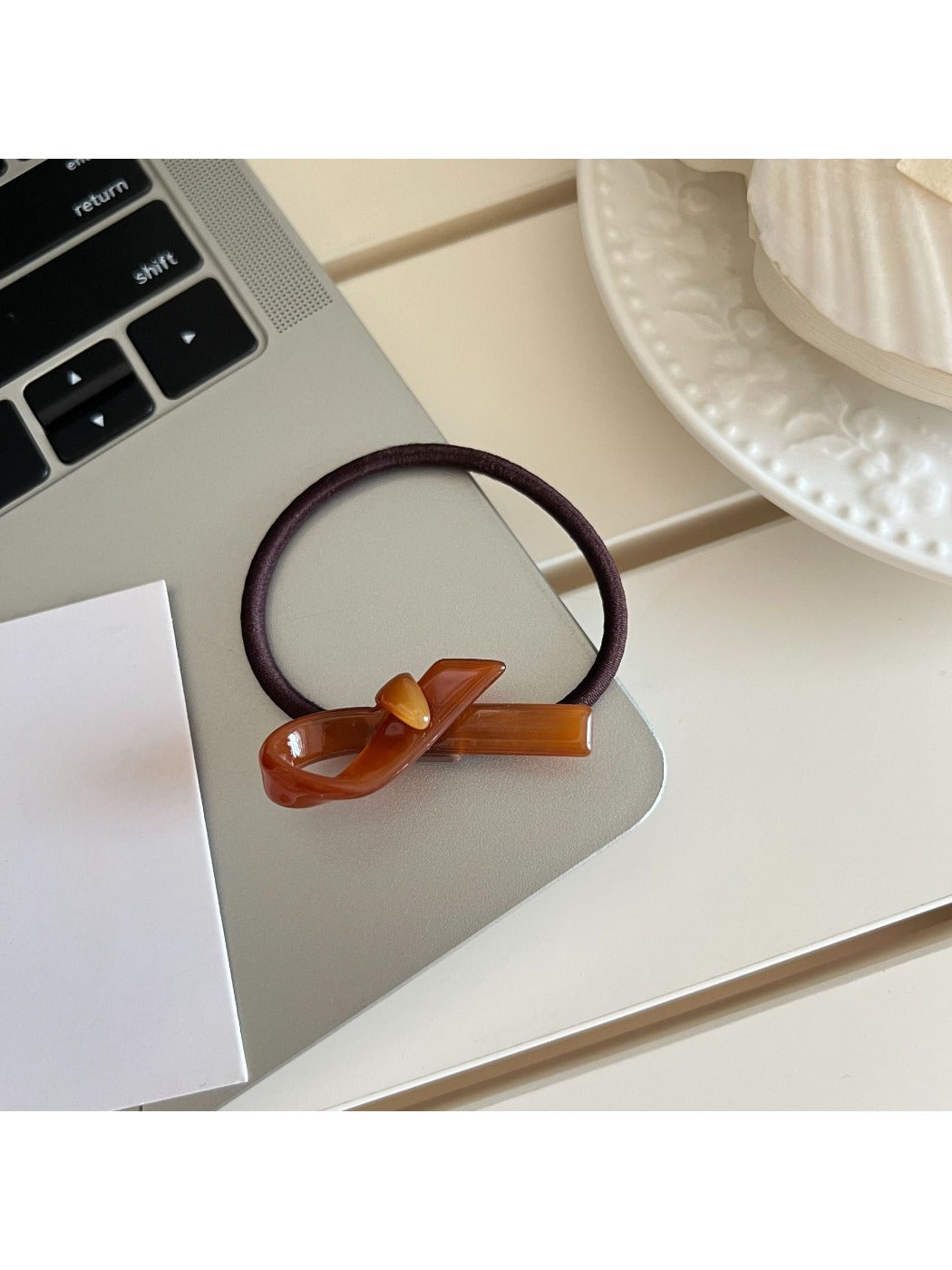 Gifty - High-Stretch Acetate Bow Hair Tie