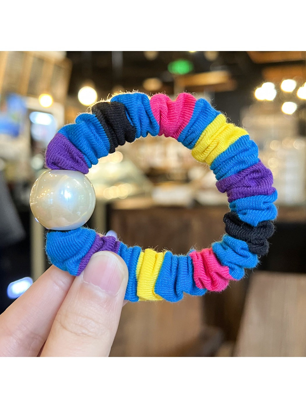 Gifty - Cute Colorful Patchwork Hair Tie