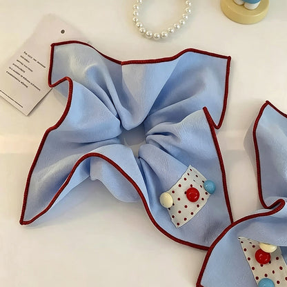 Gifty - Sweet Style Square Scarf Elastic Scrunchie
