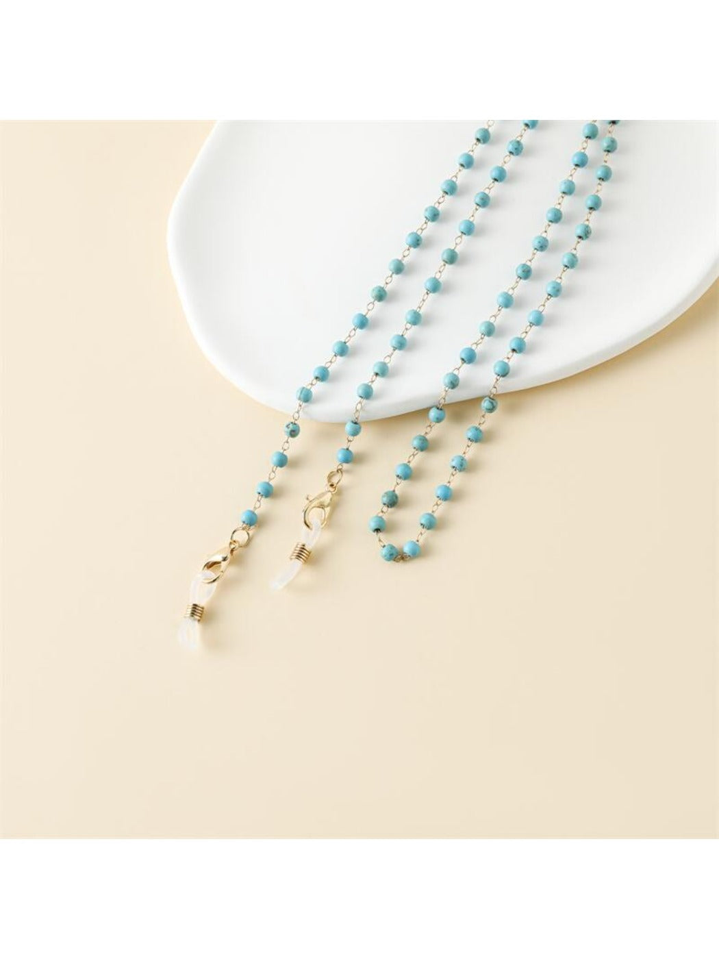 Velra - Blue Beaded Eyeglass Strap
