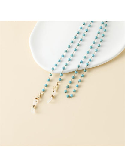 Velra - Blue Beaded Eyeglass Strap
