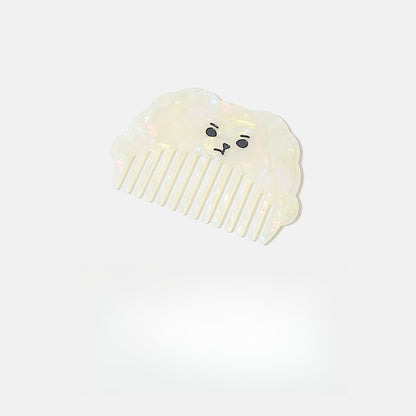 Camerow - Cute Dog Pattern Acetate Fiber Hair Comb