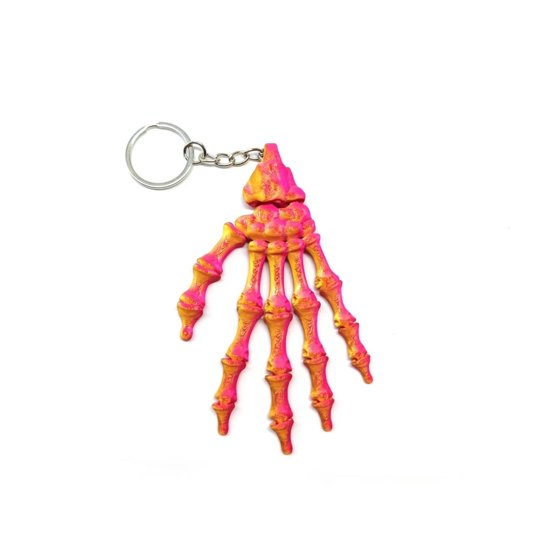Keypus - Halloween 3D Printed Skeleton Hand Keychain