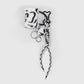 Keypus - Elegant Leopard Print Fur Ball Keychain