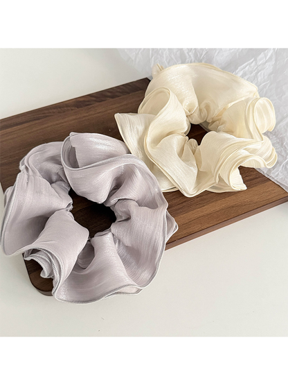 Gifty - Pearlescent Ruched Mesh Waist Scrunchie