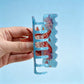 Beau - Ocean Starfish Pattern PVC Claw Clip