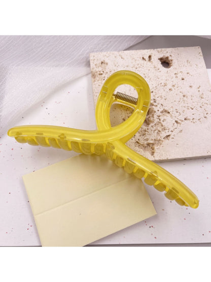 Beau - Essential Solid Color Crisscross Design Claw Clip