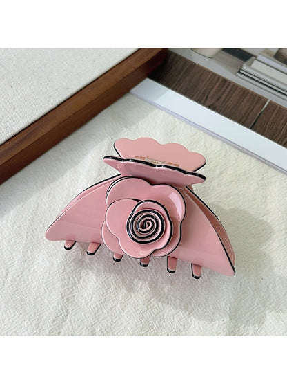 Beau - Acetate Rose Flower Shaped Hair Clip
