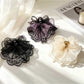 Beau - Flower Mesh Bow Lace Trim Decorative Claw Clip