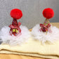 Beau - Christmas Deer Antler Glitter Bow Hair Clip