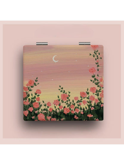 Mirroray - Floral Pattern Compact Mirror