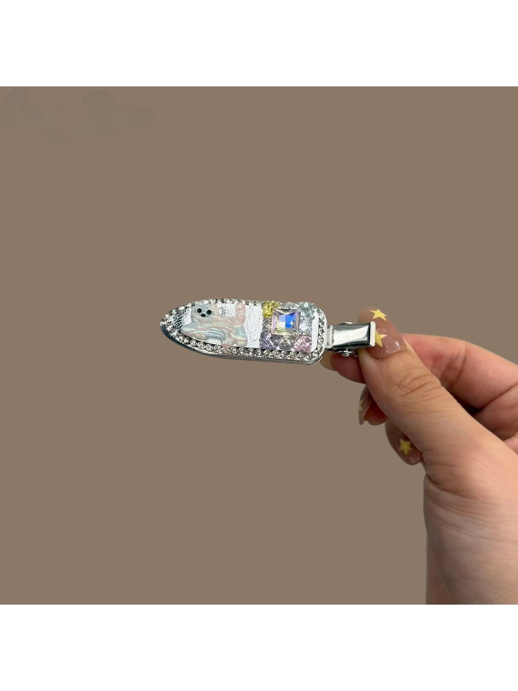Beau - Sparkling Cartoon Geometric Side Hair Clip