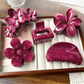 Beau - Marbled Flower Accent Large Plastic Claw Clip