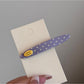 Beau - Polka Dot Acrylic Side Section Hair Clip