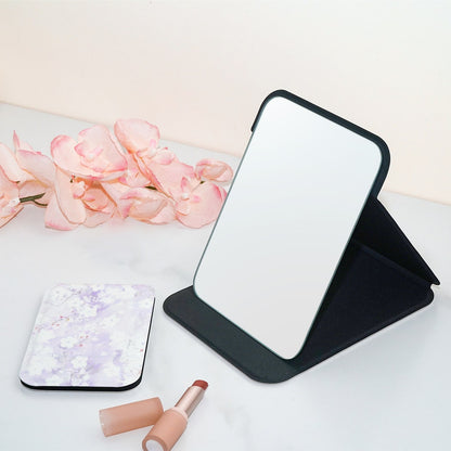 Mirroray - Floral Print Desktop Vanity Folding Makeup Mirror