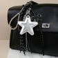 Keypus - Star Mirror PU Bag Charm Keychain