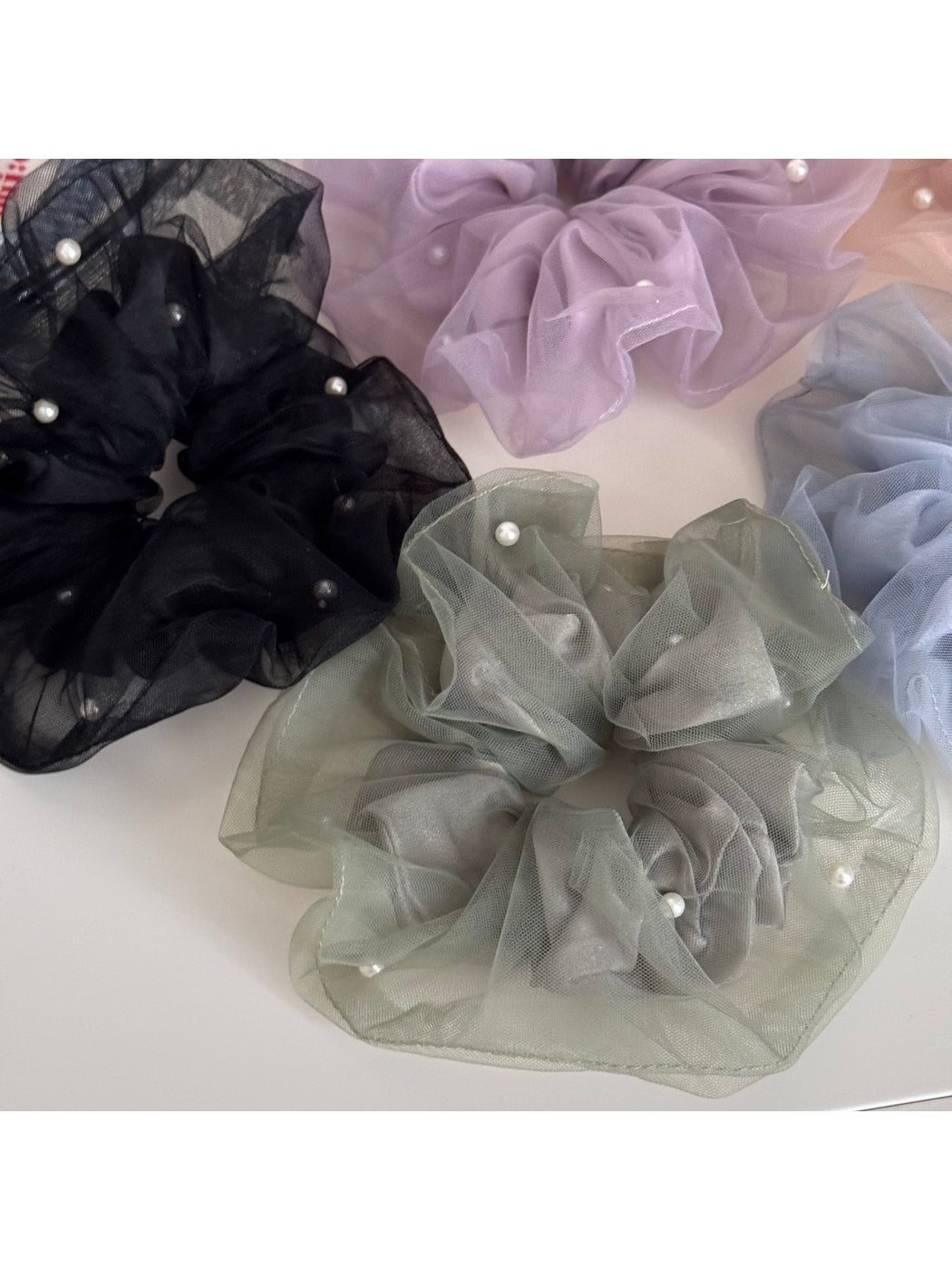 Gifty - Double Layer Ruffled Polyester Scrunchie