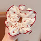 Gifty - Checked Print Detail Polyester Scrunchie