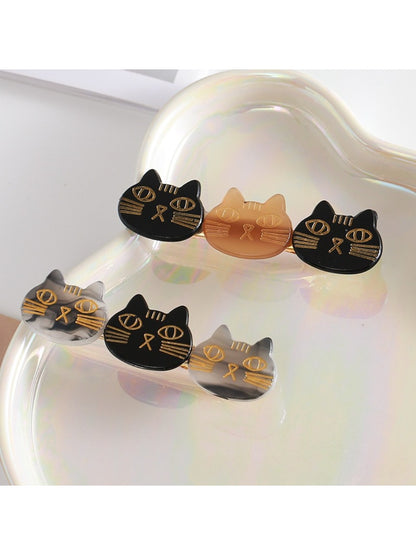 Beau - Cartoon Cat Face Hair Clip