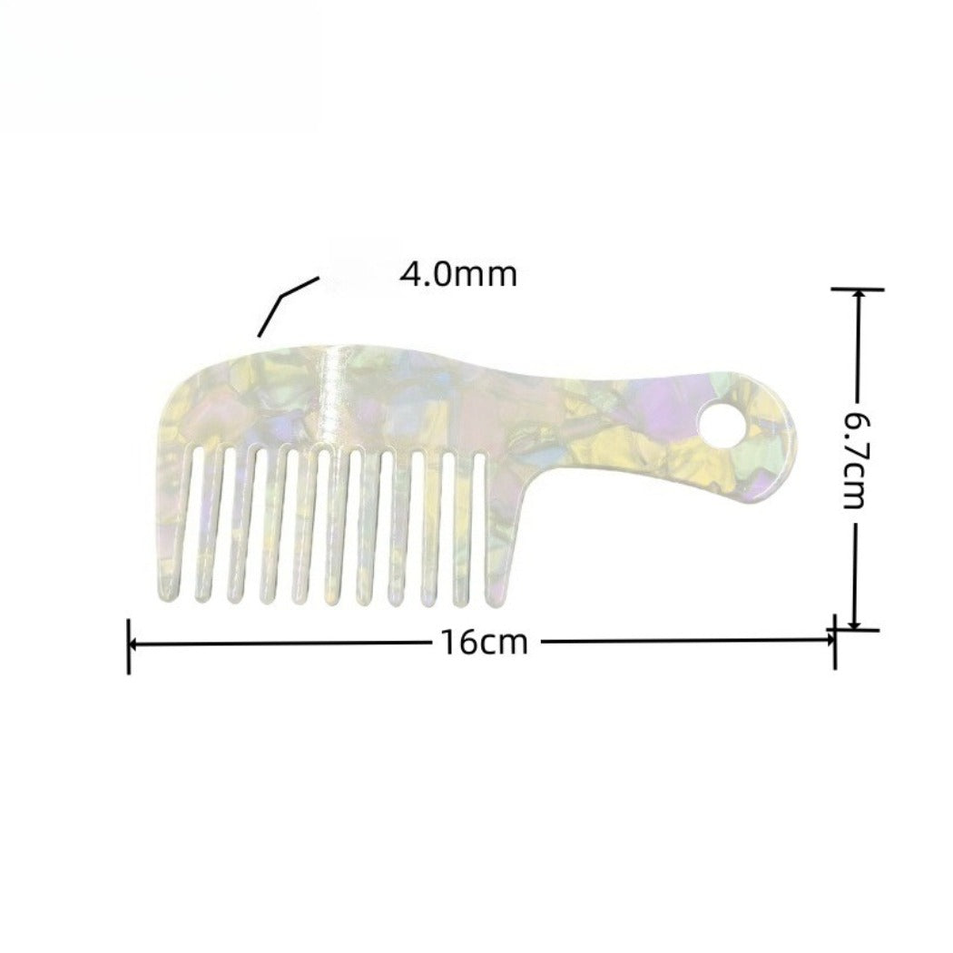 Camerow - Wide-Handle Mixed-Pattern Styling Comb