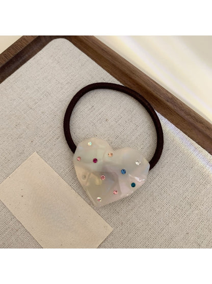 Gifty - Heart Acetate Elastic Hair Tie