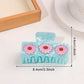 Beau - Sweet Style Pink Flower Pattern Claw Clip