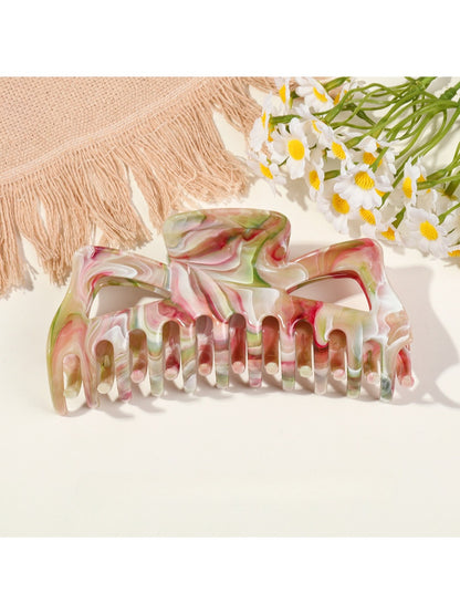 Beau - Elegant Marble-Patterned Shark Hairpin