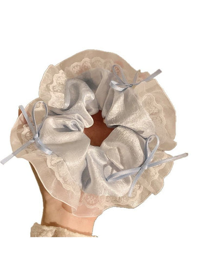 Gifty - Cream Style Lace Satin Hair Loop