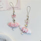 Keypus - Pink Angel Wing Bow Bag Charm Keychain