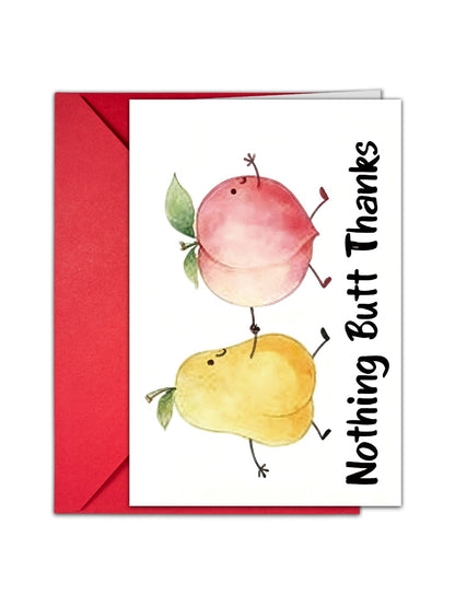 Carduria - Fruit Pattern Thank You Greeting Card