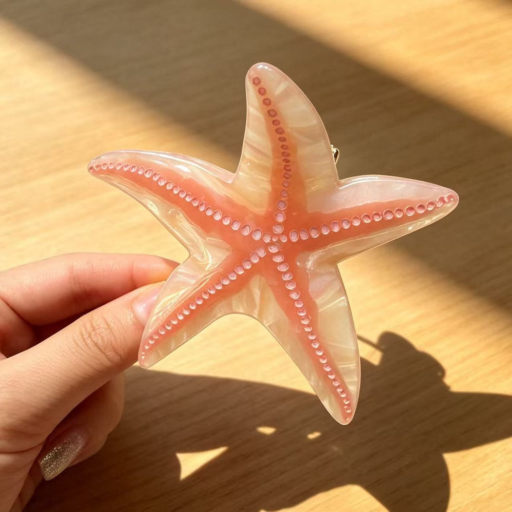 Beau - Pastel Toned Starfish Claw Clip