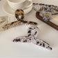 Beau - Vintage Marbled Crisscross Claw Clip