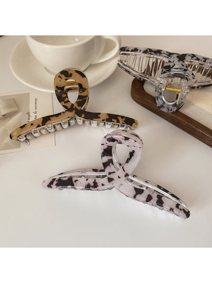 Beau - Vintage Marbled Crisscross Claw Clip