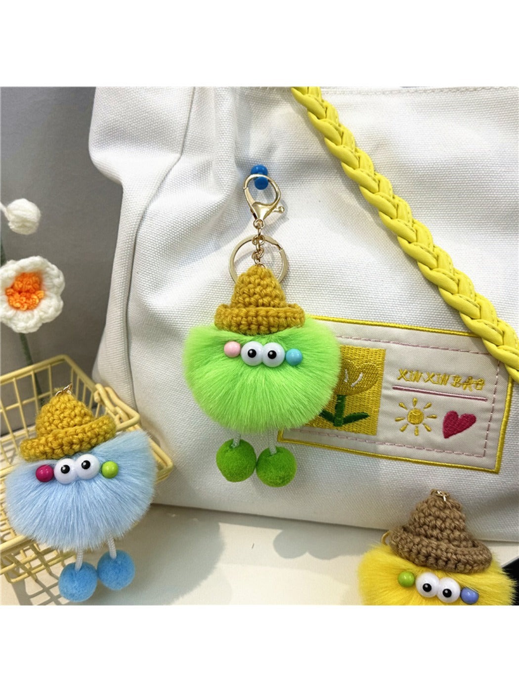 Keypus - Cute Quirky Soot Sprite Keychain