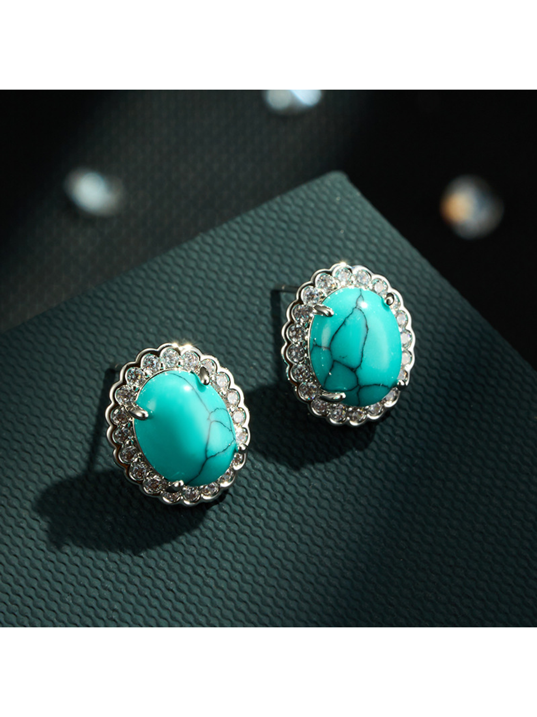 Earedge - Vintage Oval Geometric Alloy Stud Earrings