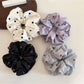 Gifty - Polyester Polka Dot Glossy Finish Scrunchie