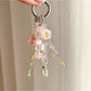 Keypus - Lily of the Valley Beaded Tassel Bag Charm Keychain