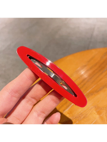 Beau - Elegant Oval Hollowed Out Hair Clip