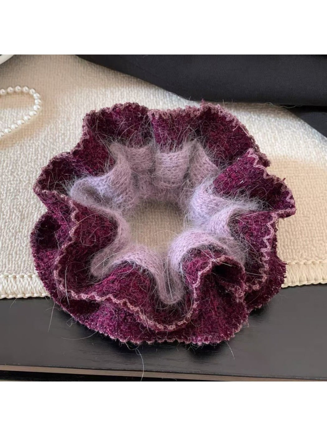 Gifty - Fall Winter Soft Double Layer Scrunchie