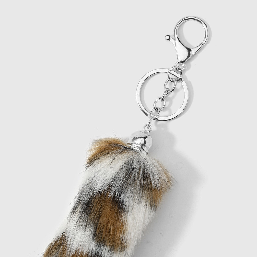 Keypus - Retro Y2K Animal Print Tail Keychain