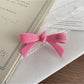 Beau - Bow Shaped Acrylic Duckbill Decorative Hair Clip
