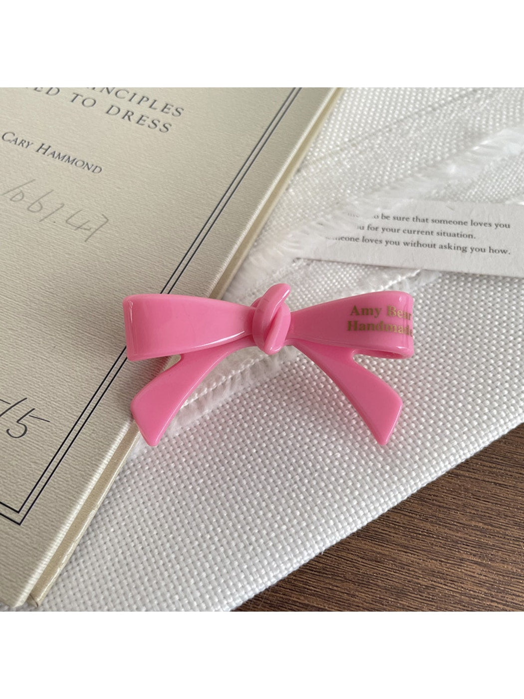 Beau - Bow Shaped Acrylic Duckbill Decorative Hair Clip