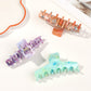 Beau - Marble Swirl Triangle PC Claw Hair Clip