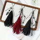 Keypus - Halloween Dark Tassel Skull Cross Keychain
